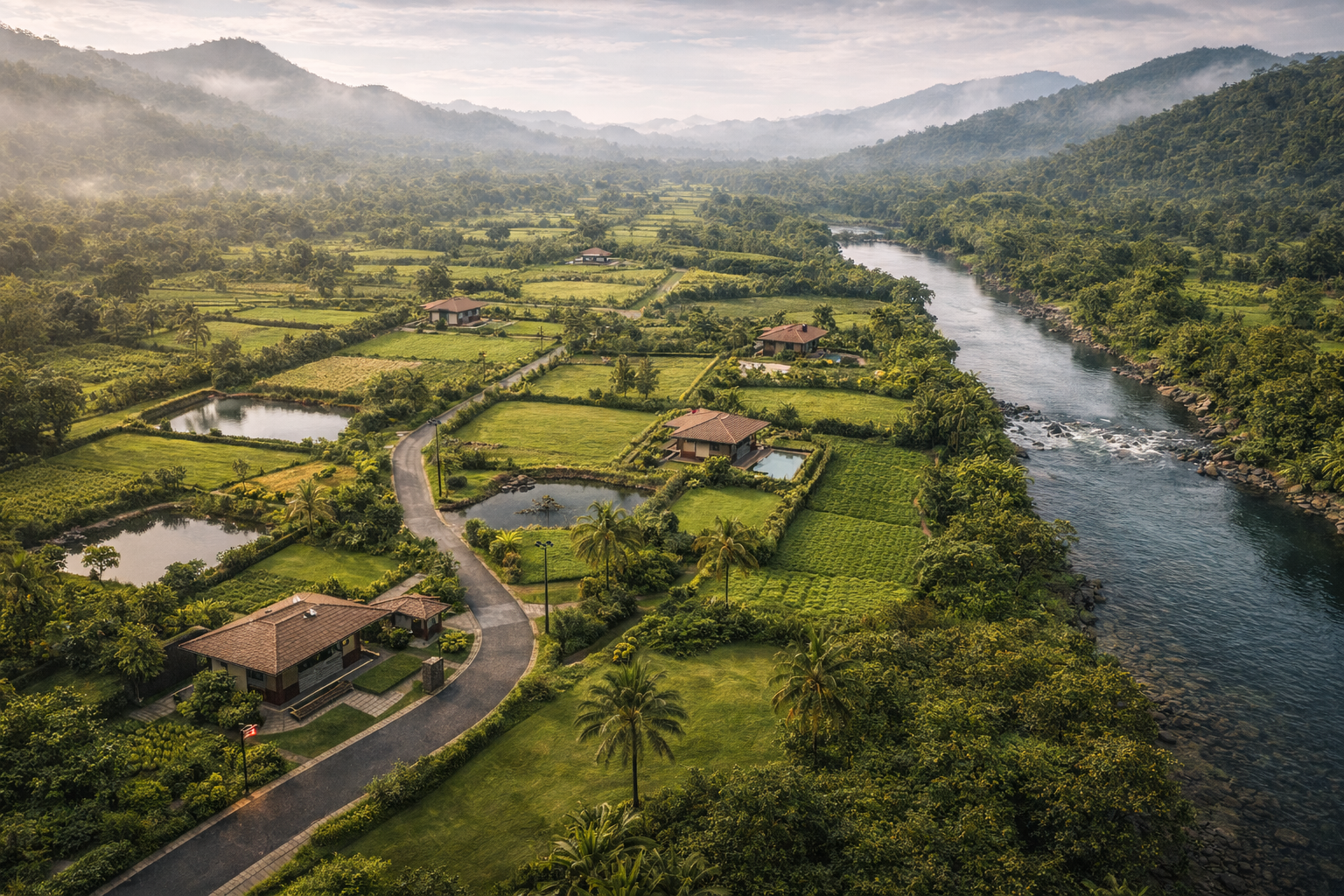 Cooler air, breeze, fresh environment