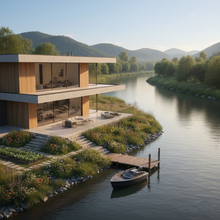 kalu river front land